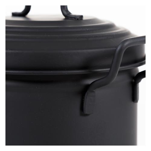  MİNİ ÇÖP KOVASI MAT SİYAH 2 LT