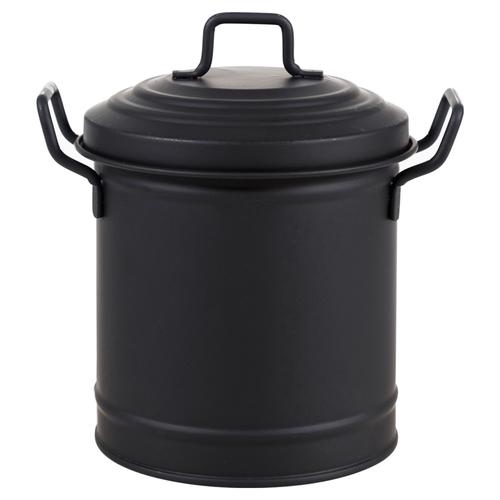  MİNİ ÇÖP KOVASI MAT SİYAH 2 LT