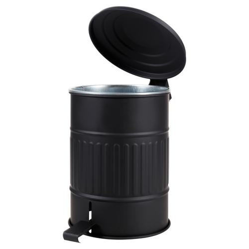  PEDALLI  ÇÖP KOVASI MAT SİYAH 8 LT