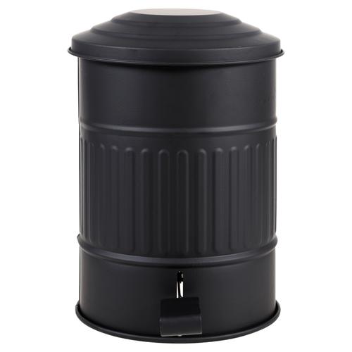  PEDALLI  ÇÖP KOVASI MAT SİYAH 8 LT