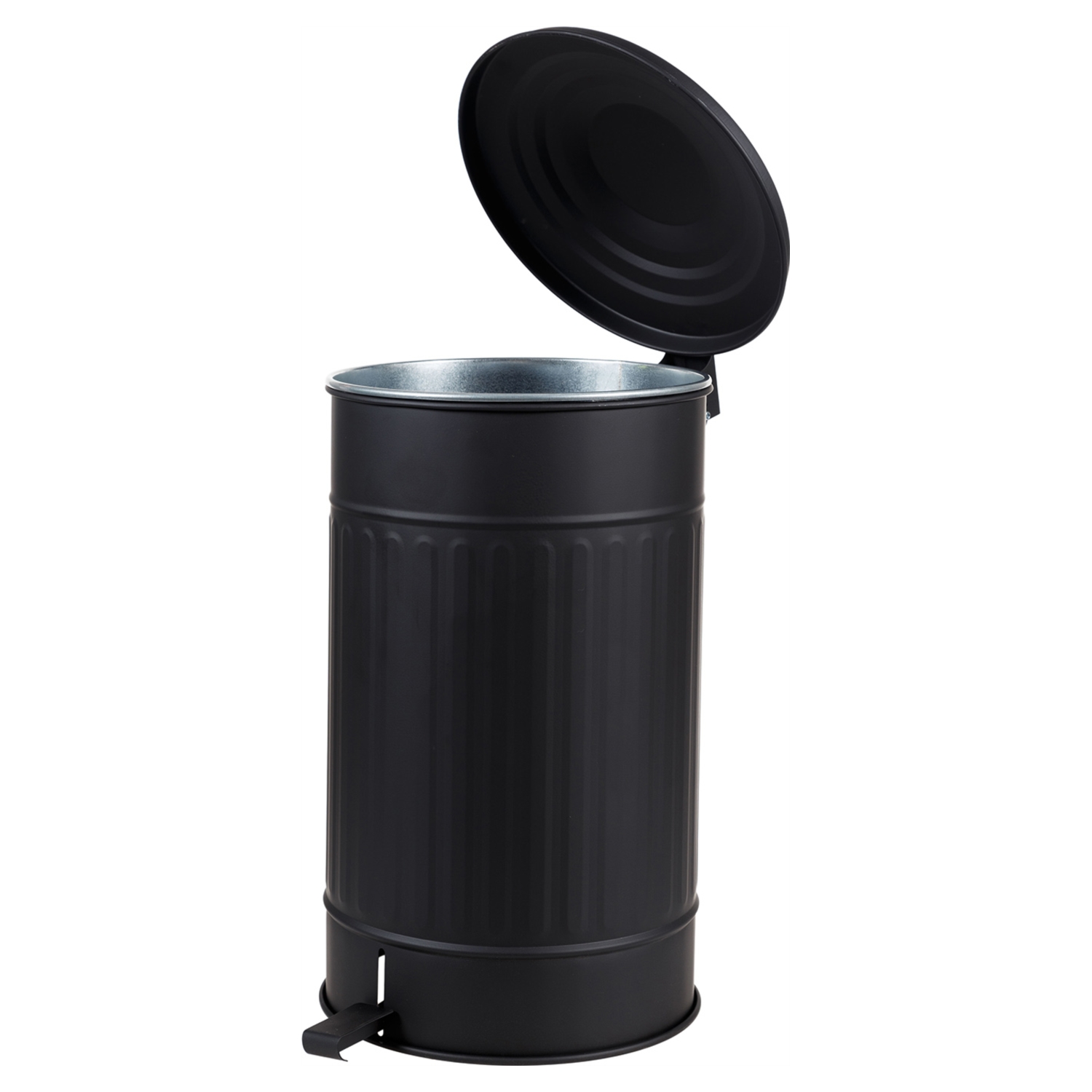 PEDALLI  ÇÖP KOVASI MAT SİYAH 30 LT