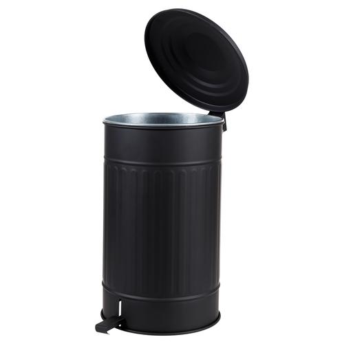  PEDALLI  ÇÖP KOVASI MAT SİYAH 30 LT