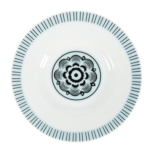  DEKORLU ÇİFT CAM BARDAK & TABAK SET MAVİ