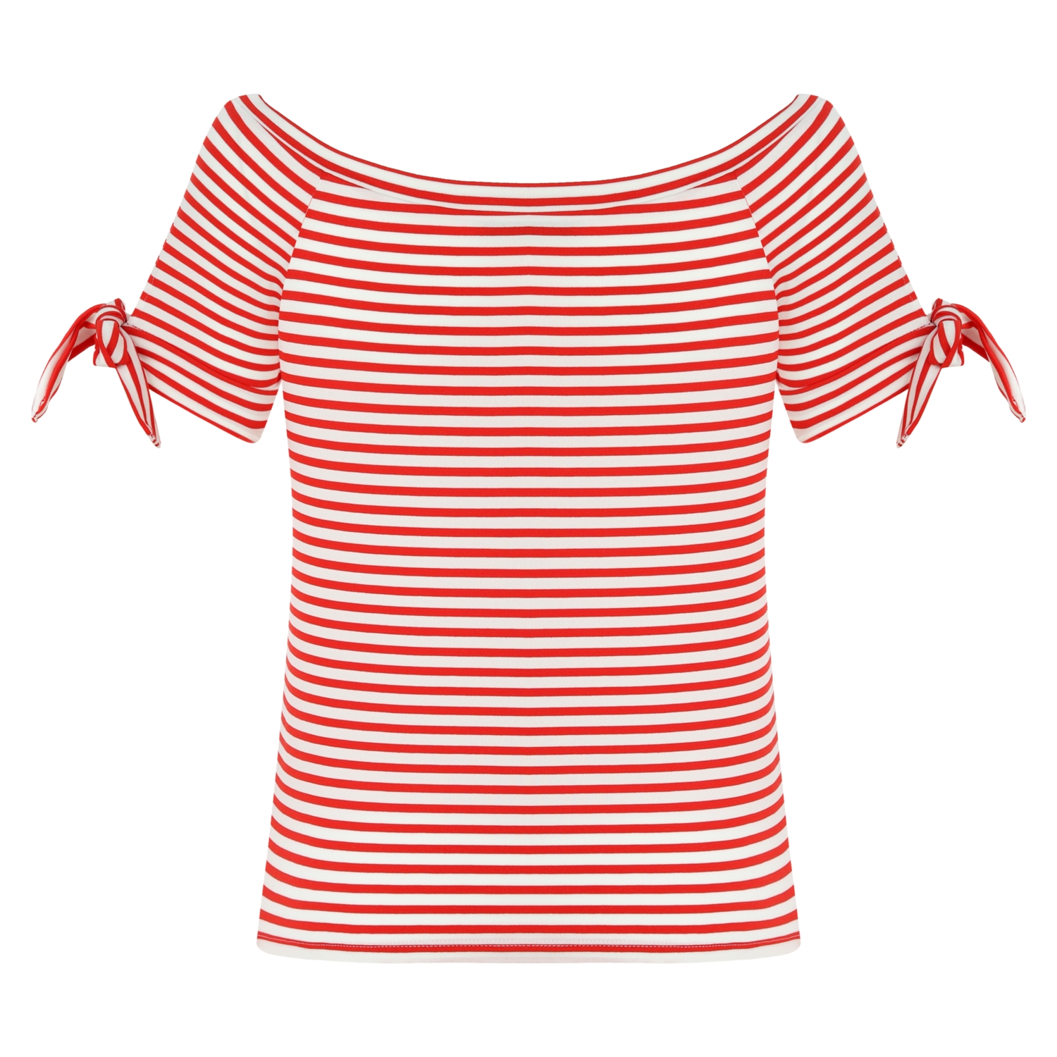 DÜŞÜK OMUZ ÇİZGİLİ T-SHIRT