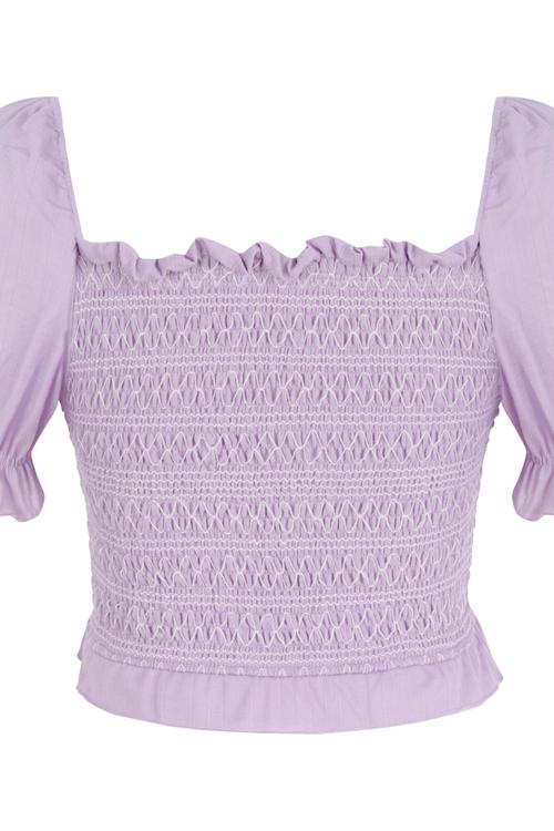  KARE YAKA BALON KOL BLUZ