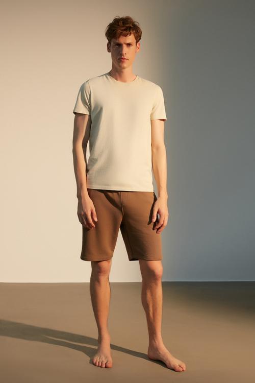  BİSİKLET YAKA ORGANİK PAMUK T-SHIRT