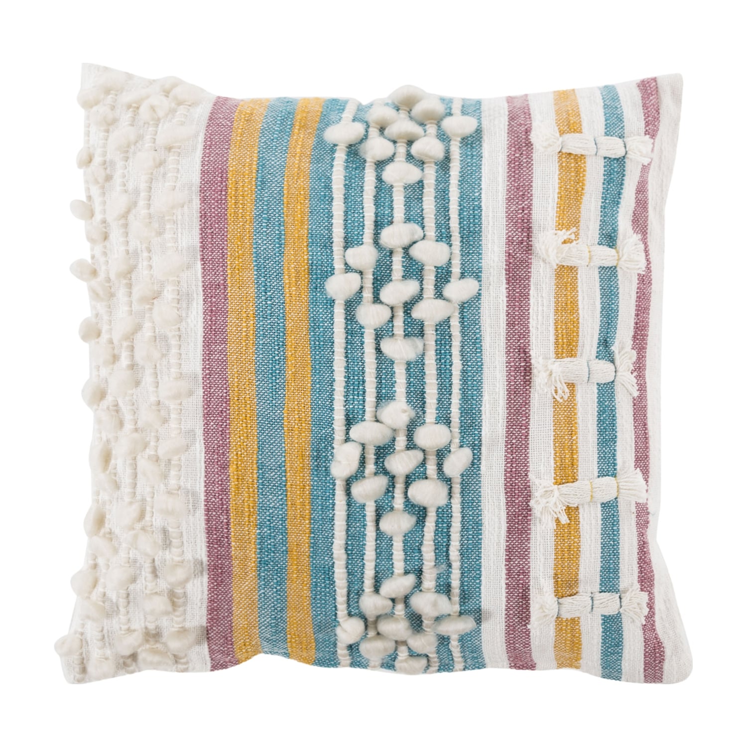 BOHEM PONPONLU KIRLENT RENKLİ 43X43CM