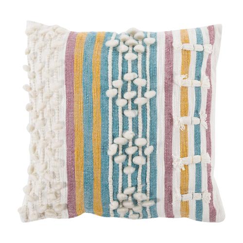  BOHEM PONPONLU KIRLENT RENKLİ 43X43CM