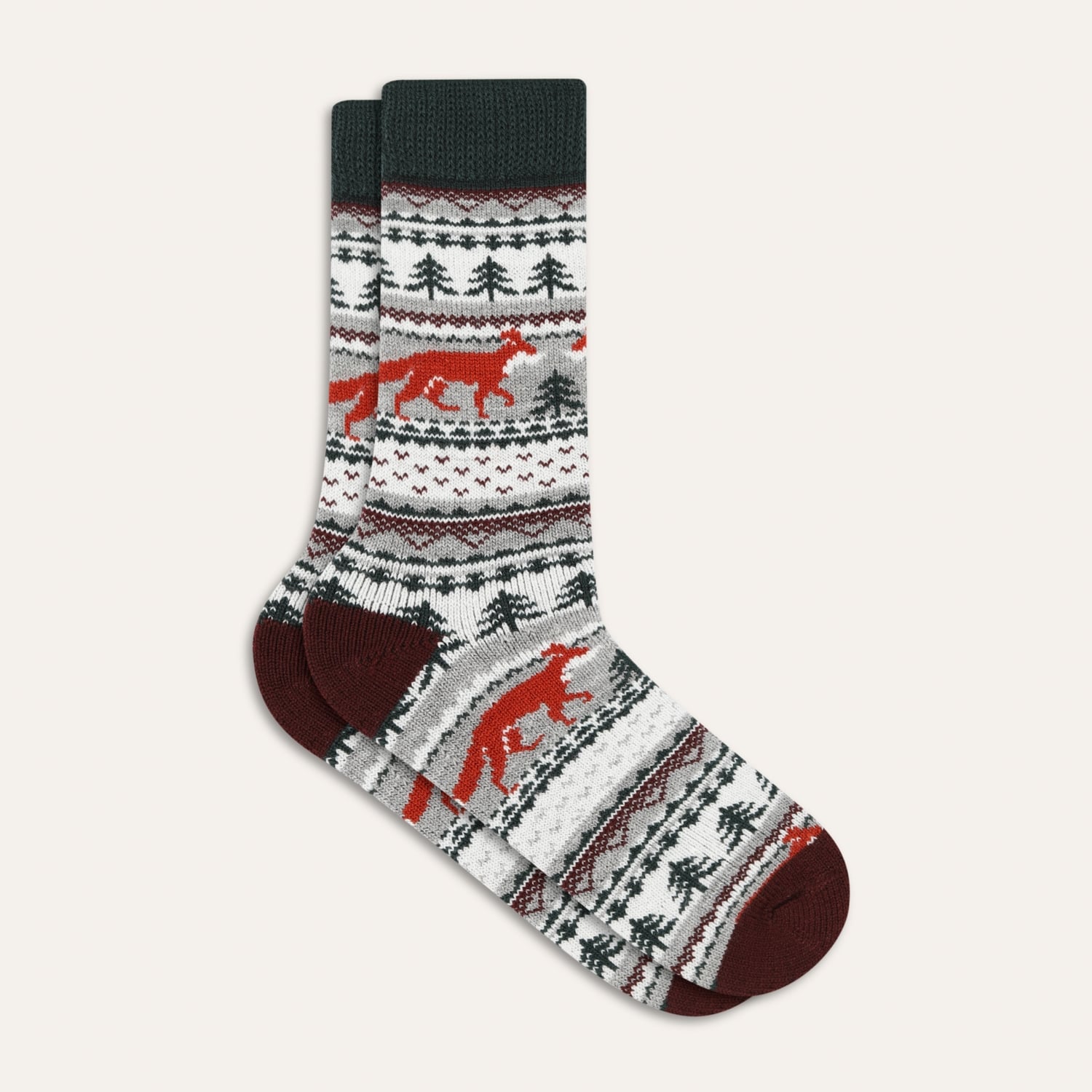 GEYİK DESENLİ KALIN ÇORAP