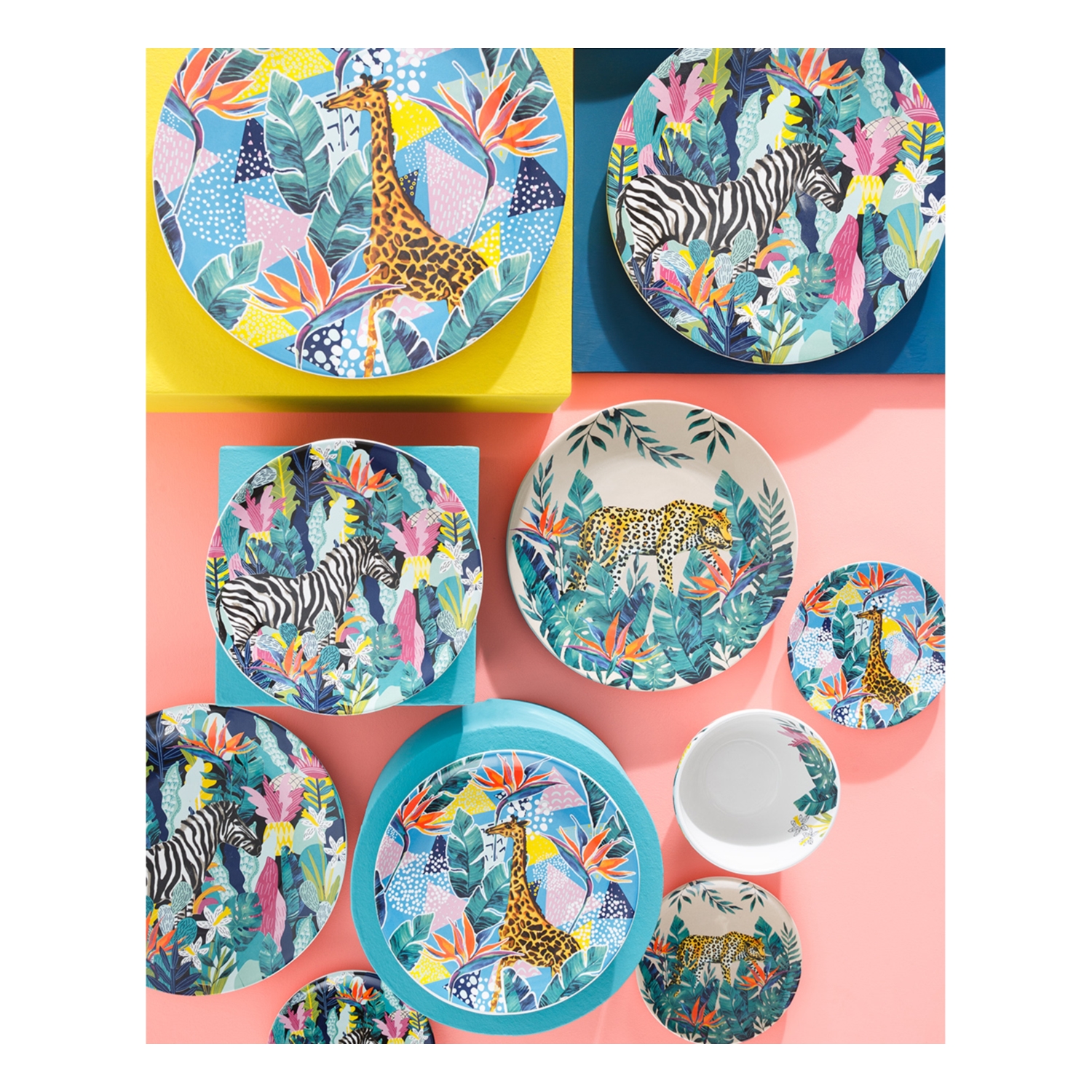 JUNGLE LEOPARD TATLI TABAĞI 16 CM