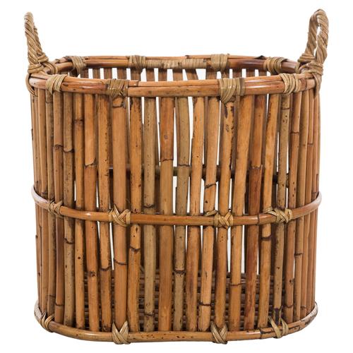  OVAL RATTAN SEPET 47X36X40 CM