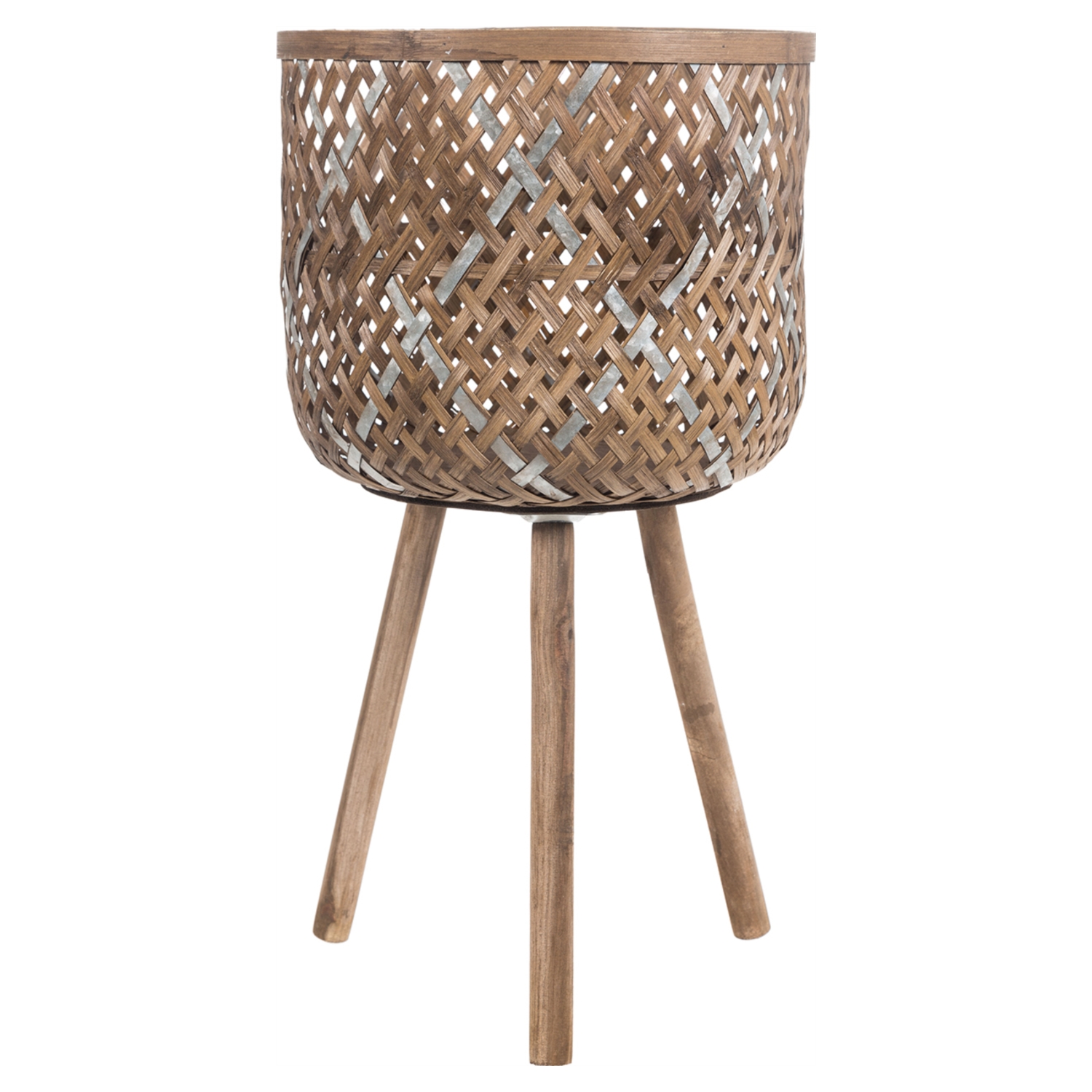 BAMBU AYAKLI SEPET 37X64CM