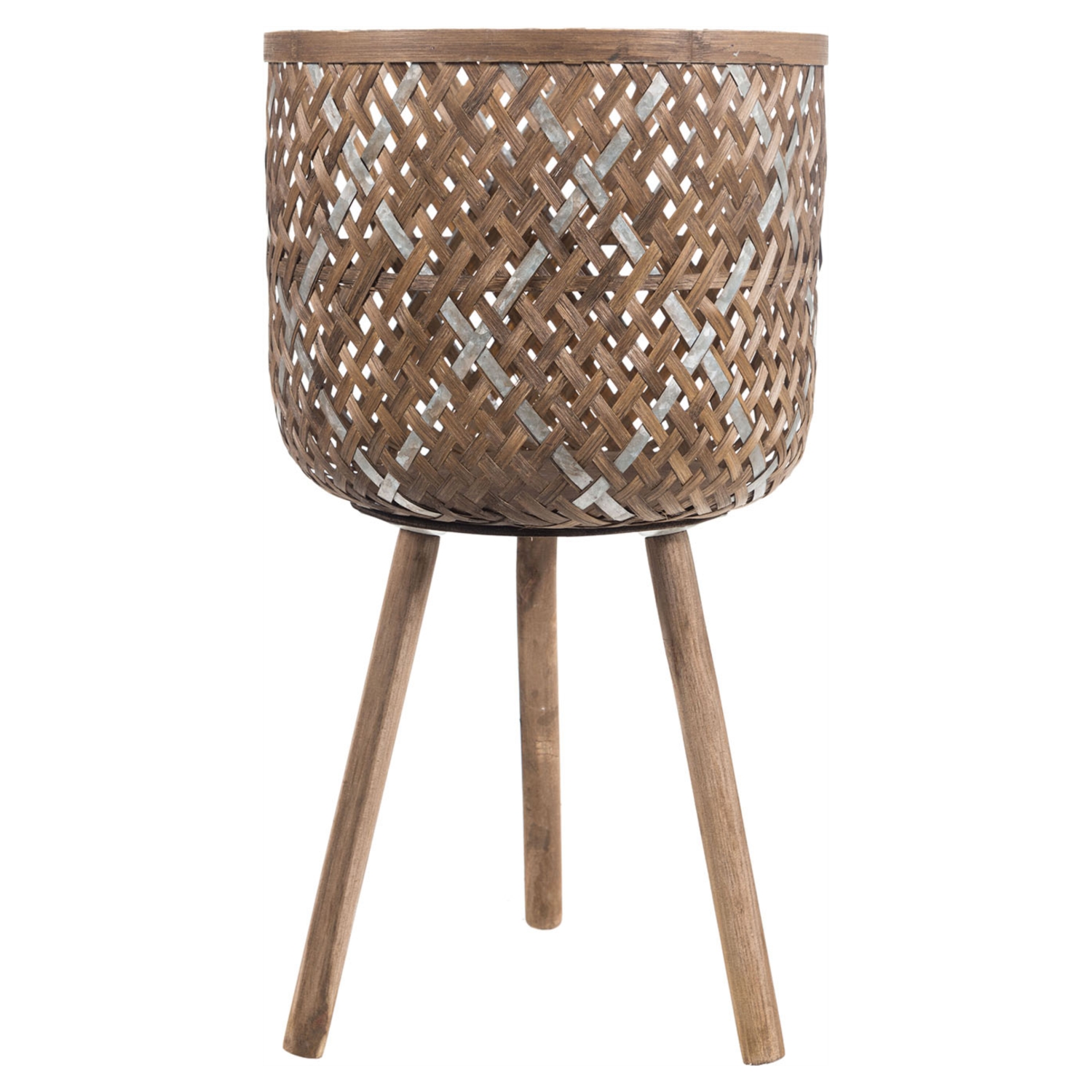 BAMBU AYAKLI SEPET 37X64CM