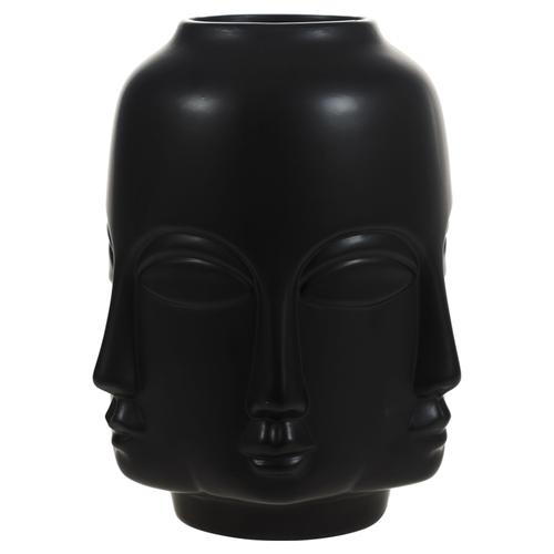  VIPASSI MAT SİYAH HAVELKA SURATLI VAZO 27CM