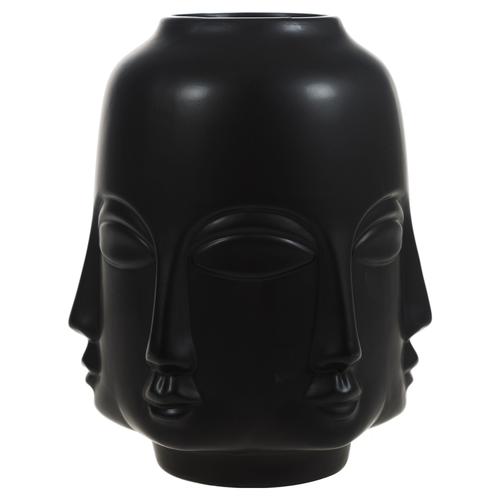  VIPASSI MAT SİYAH HAVELKA SURATLI VAZO 27CM