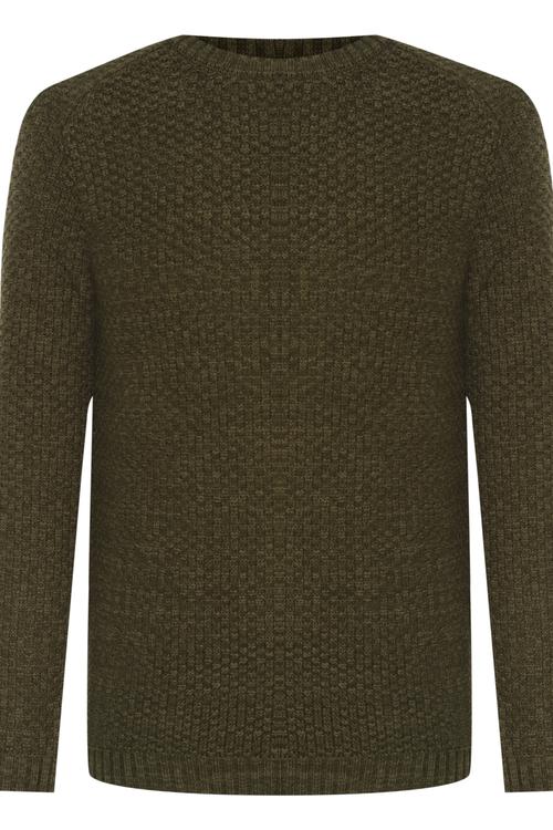  BİSİKLET YAKA DOKULU KAZAK