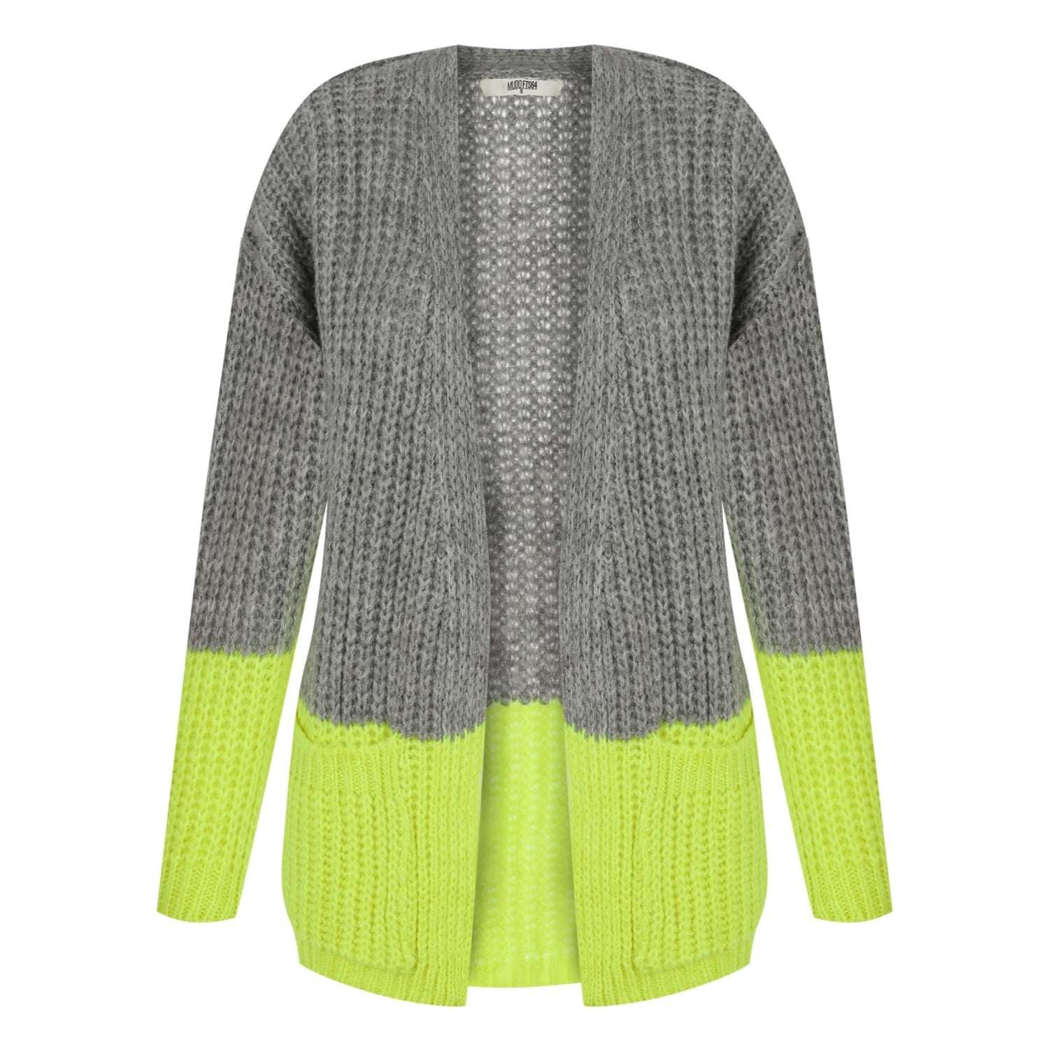 CEP DETAYLI RENK BLOKLU TRİKO HIRKA