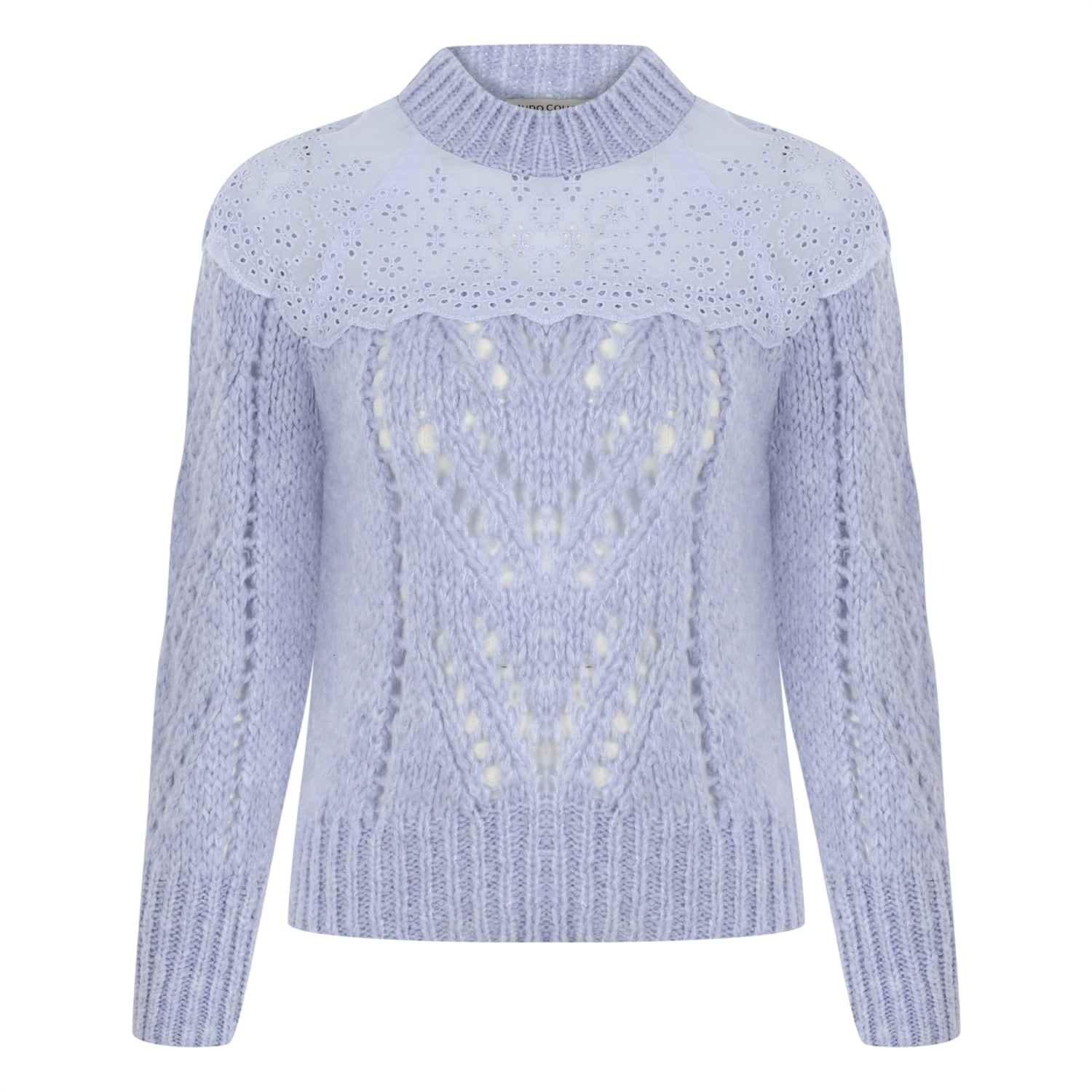 YAKASI DANTELLİ KAZAK