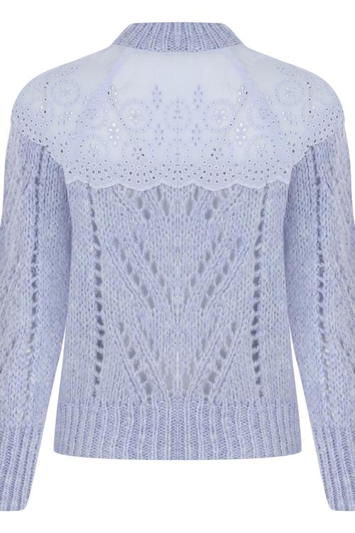  YAKASI DANTELLİ KAZAK