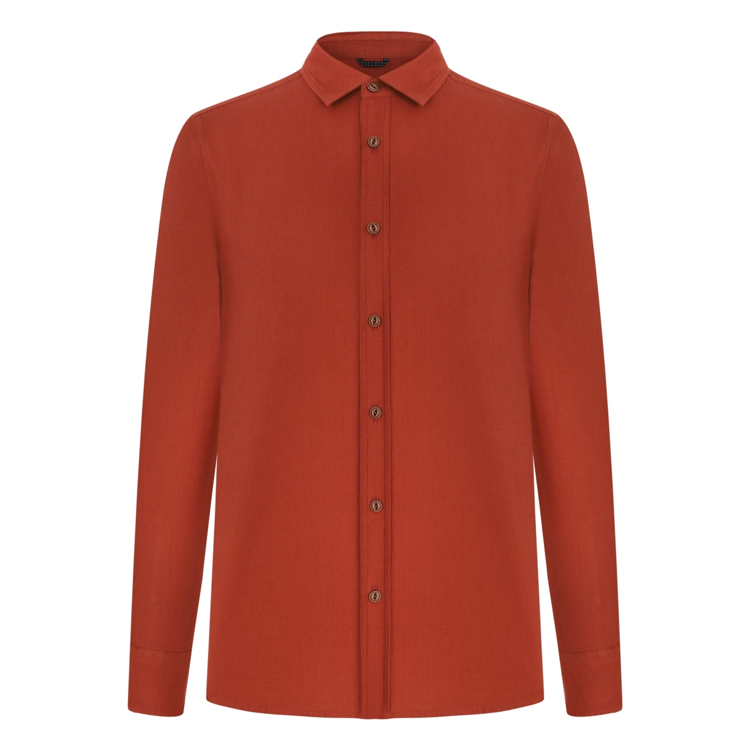 REGULAR KESİM DOKULU PAMUK GÖMLEK