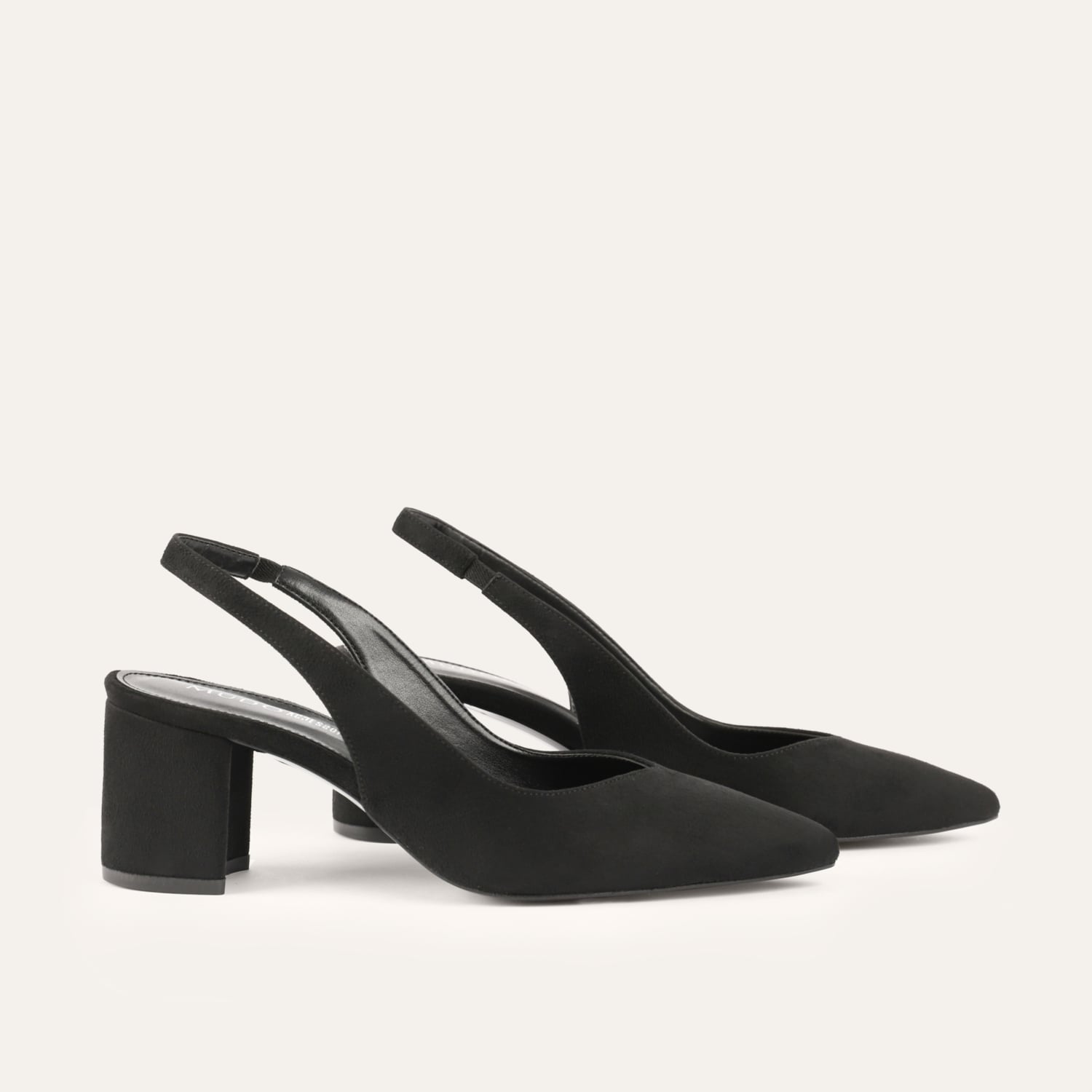 SÜET GÖRÜNÜMLÜ TOPUKLU AYAKKABI