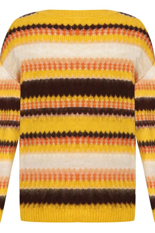  BOL KESİM DESENLİ TRİKO KAZAK