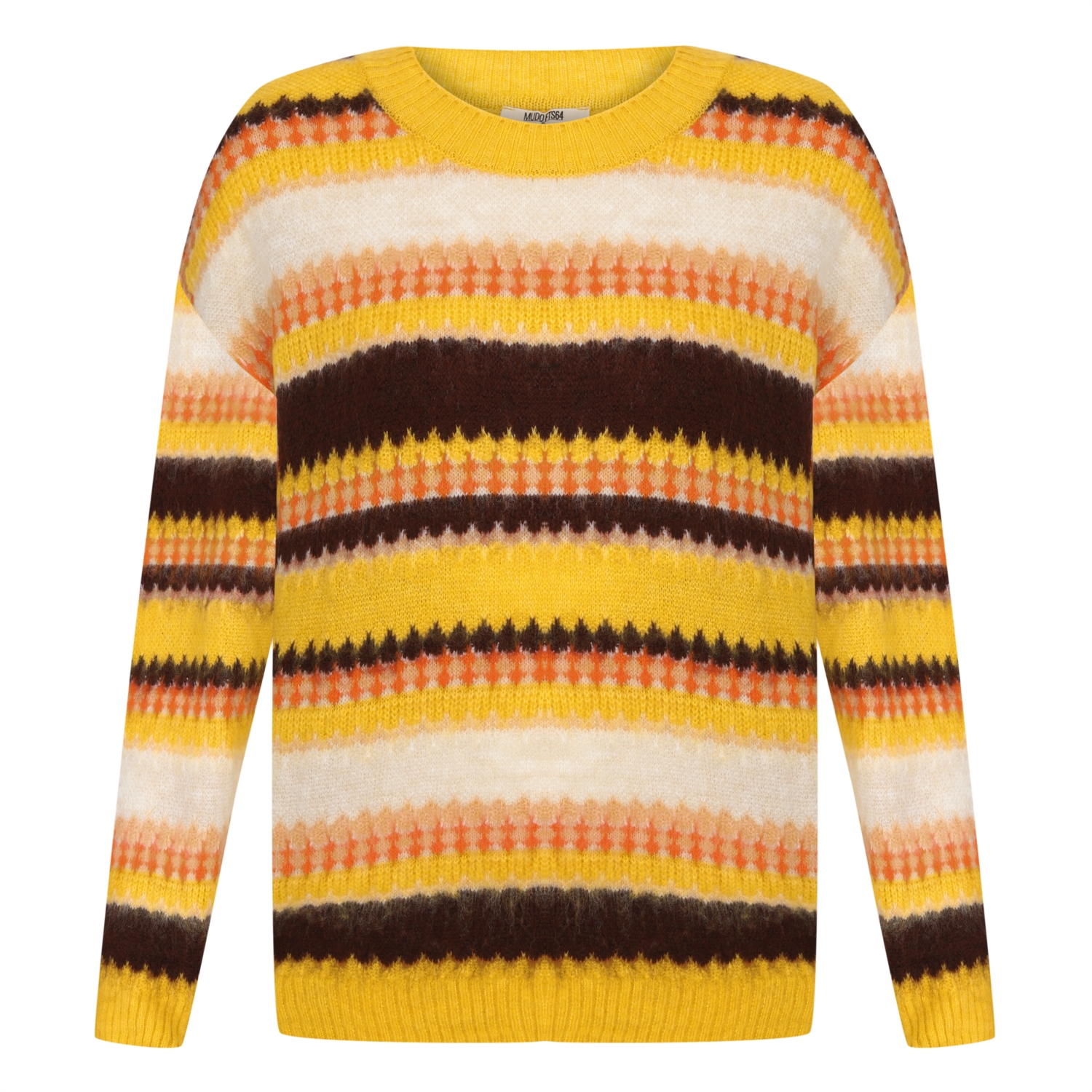 BOL KESİM DESENLİ TRİKO KAZAK