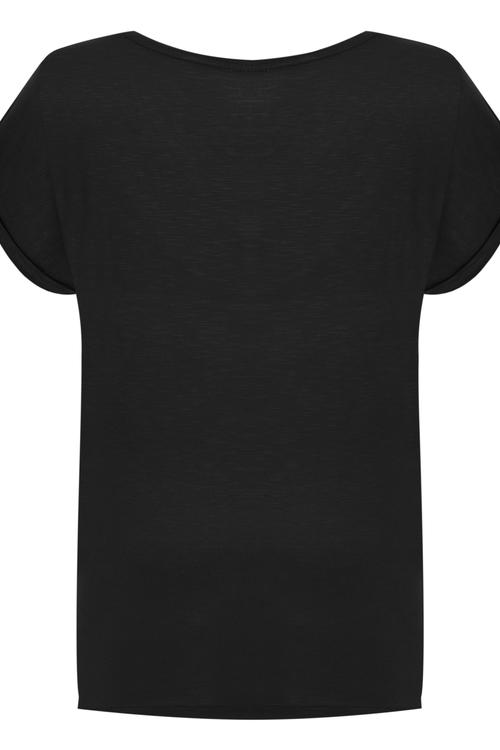  U YAKA KISA KOLLU BASIC T-SHIRT