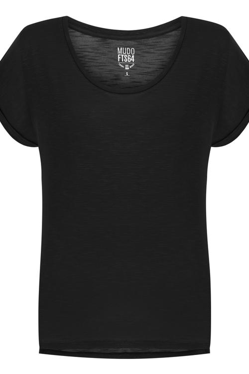  U YAKA KISA KOLLU BASIC T-SHIRT