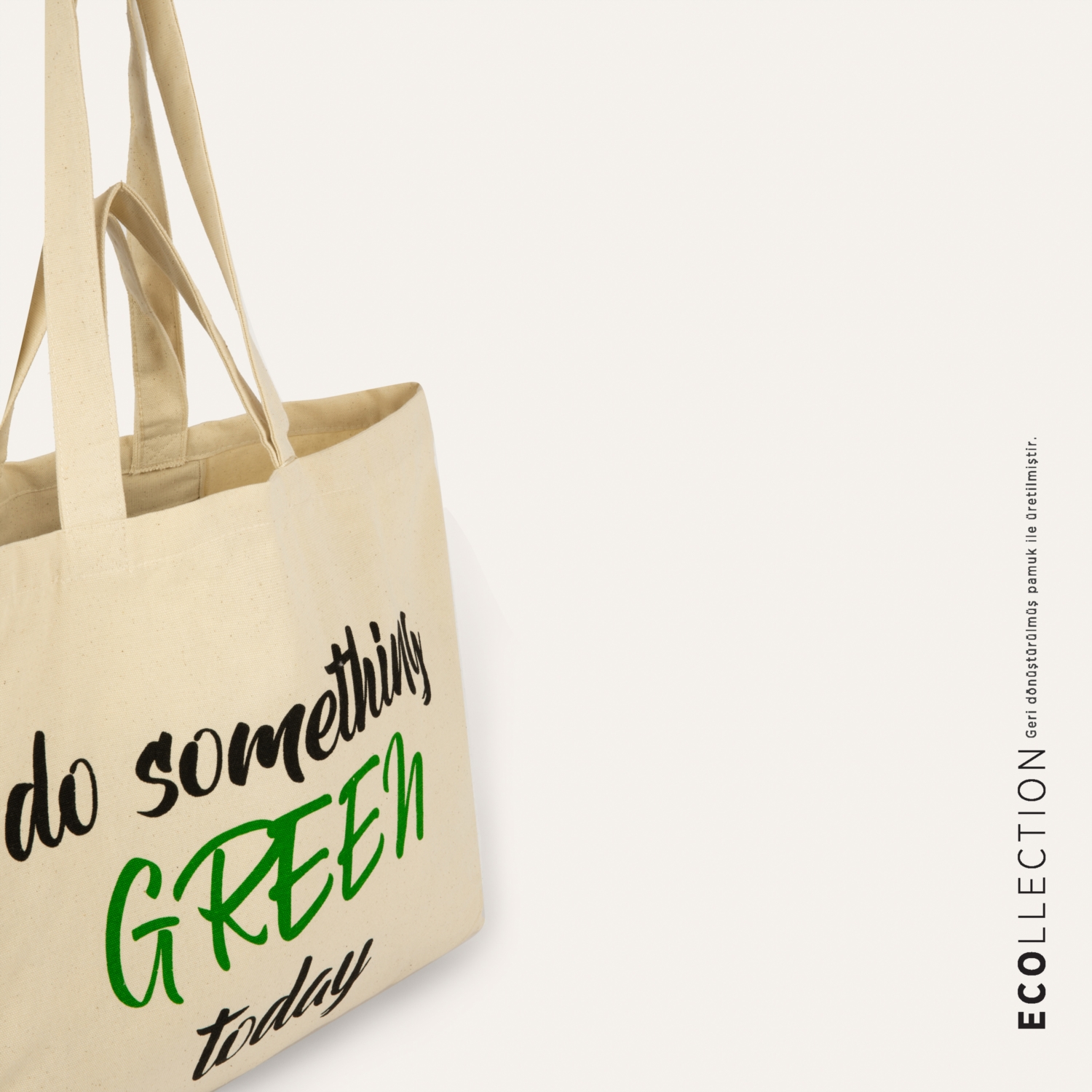 SLOGAN BASKILI BEZ ÇANTA