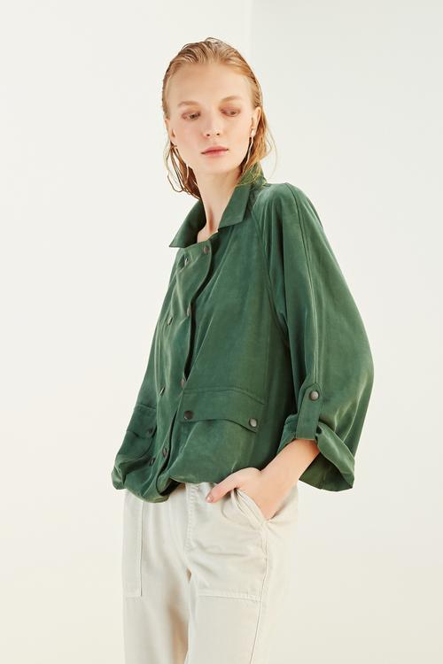  ÇITÇITLI İNCE CEKET (TENCEL ? )