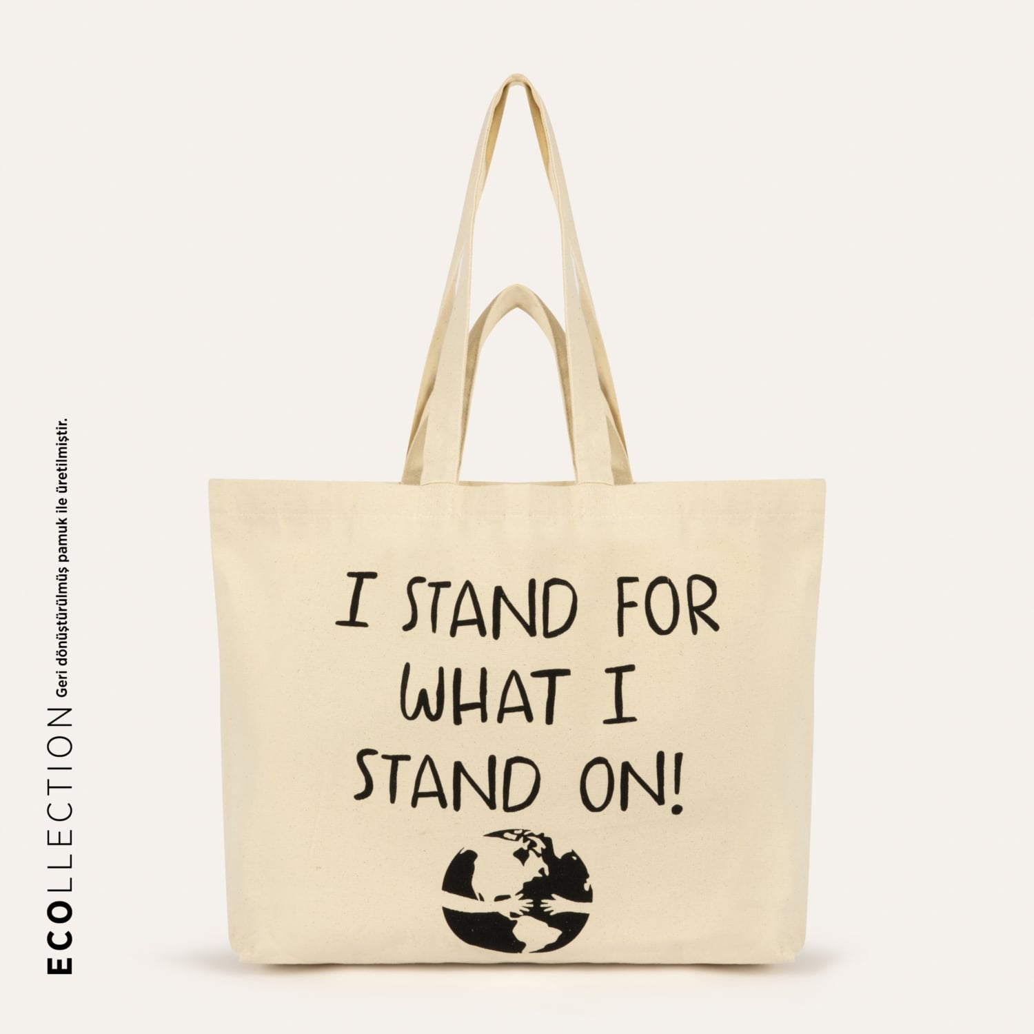 SLOGAN BASKILI BEZ ÇANTA