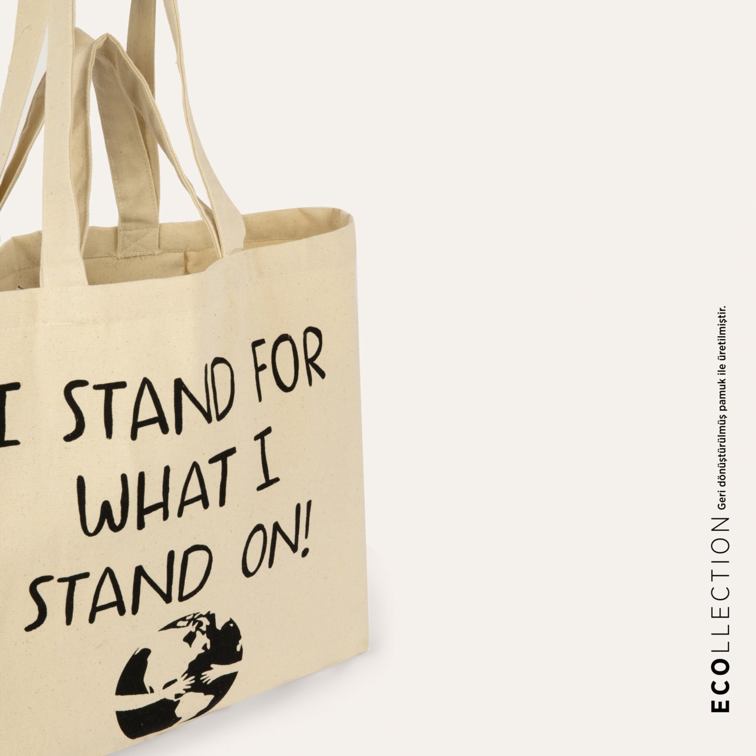 SLOGAN BASKILI BEZ ÇANTA