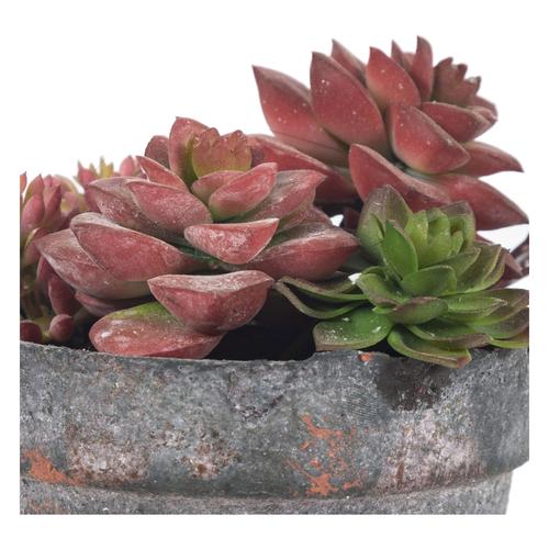  SAKSILI YAPAY PEMBE SUKULENT 15CM