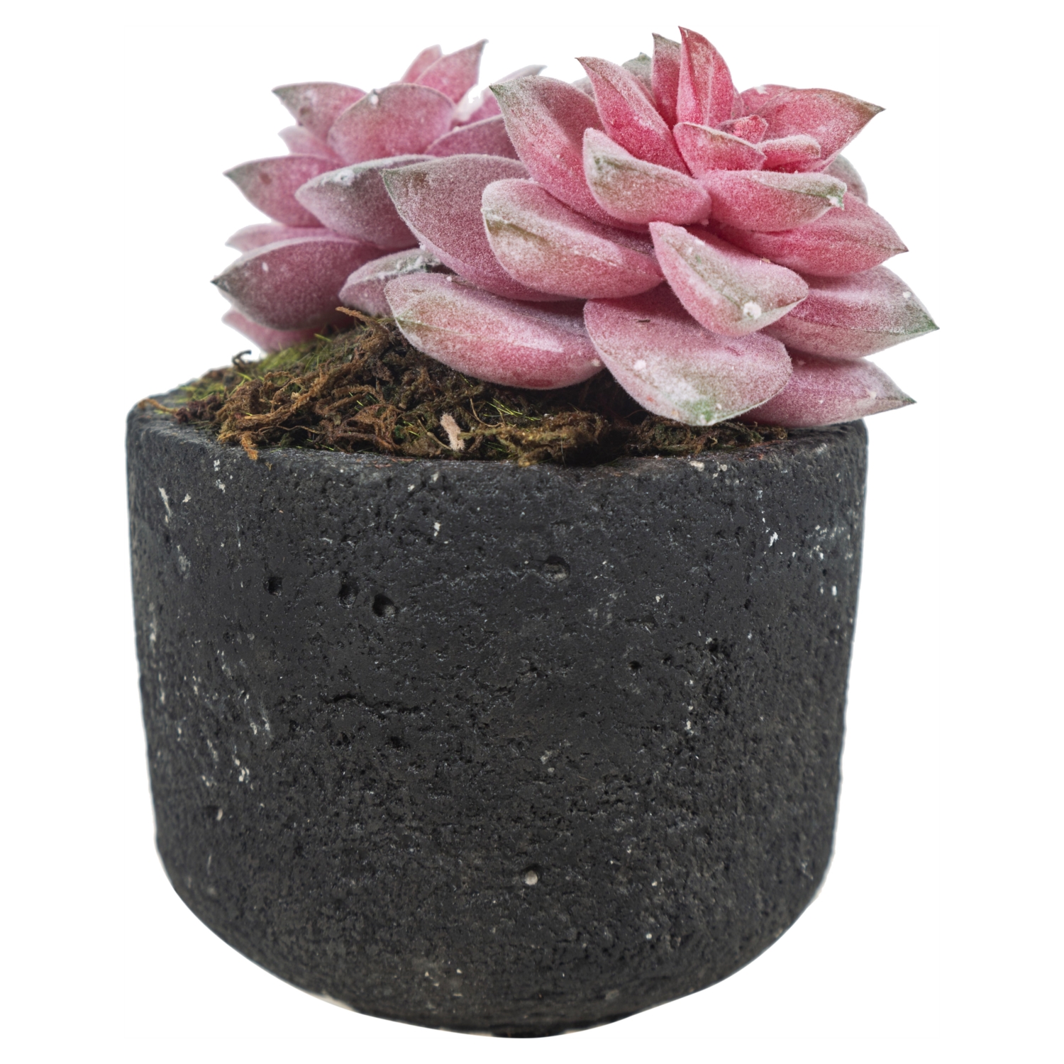 SAKSILI YAPAY PEMBE SUKULENT 13CM