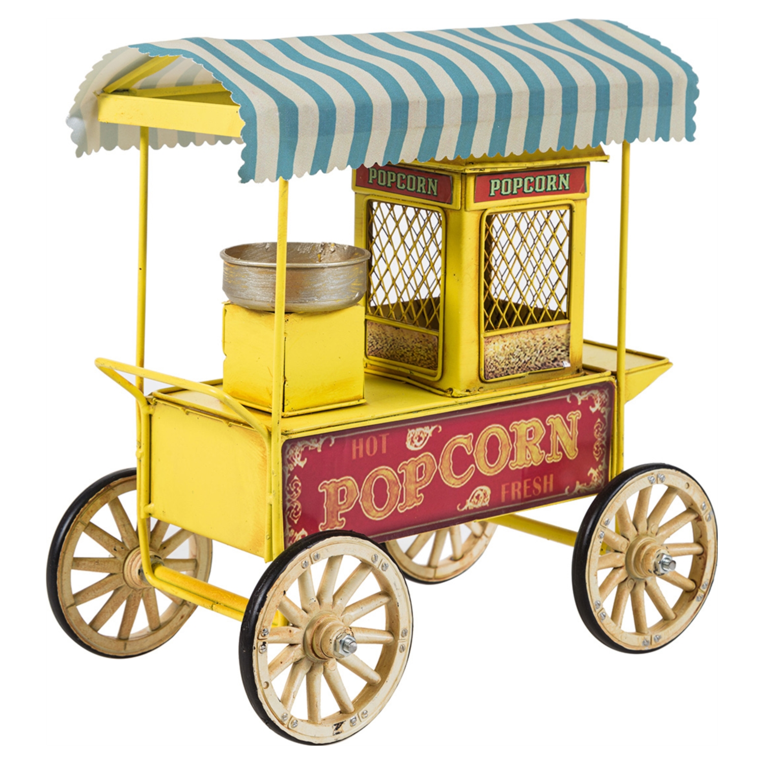 POP CORN ARABASI BİBLO SARI 26X17CM