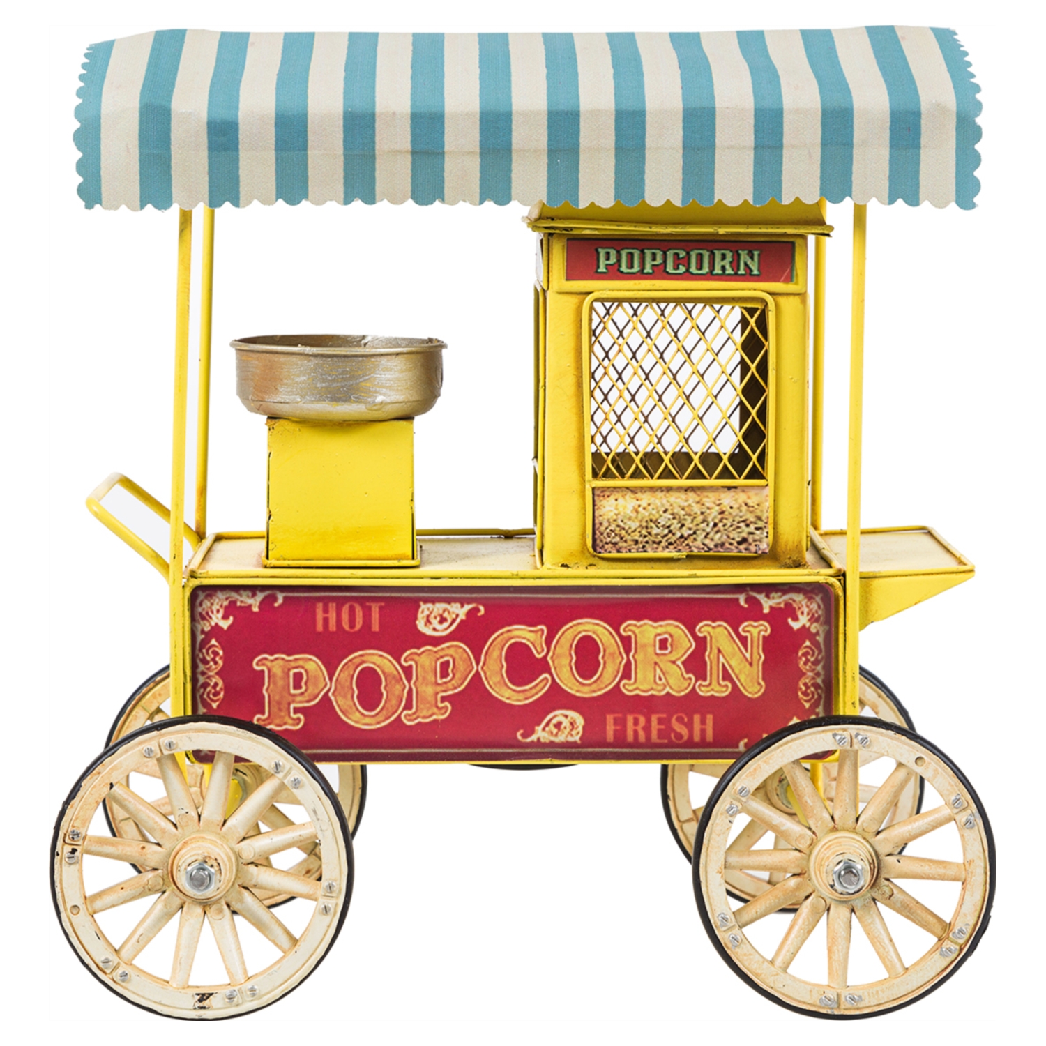 POP CORN ARABASI BİBLO SARI 26X17CM