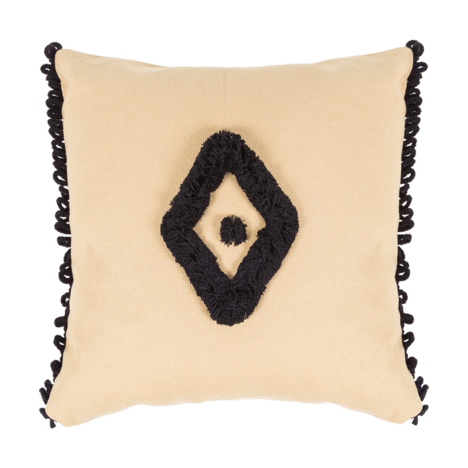 BOHO CHIC TRIANGLE KIRLENT EKRU 45X45CM