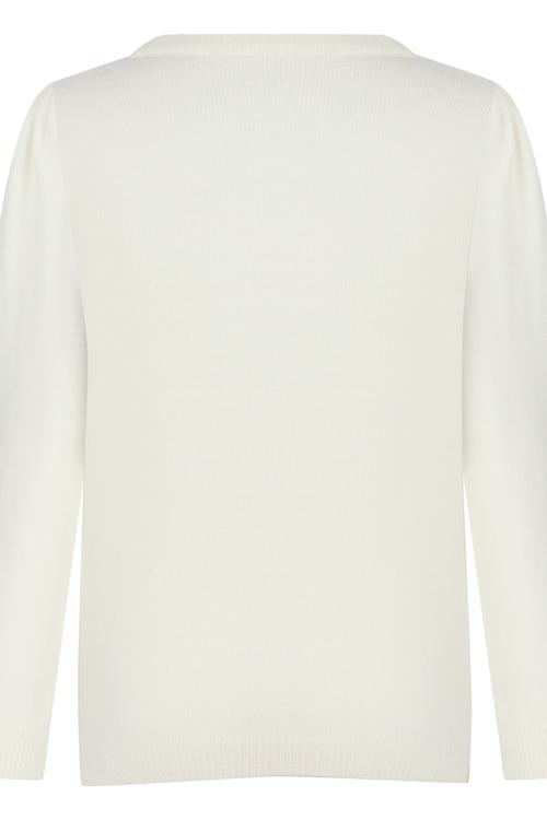  BİSİKLET YAKA İŞLEMELİ TRİKO KAZAK