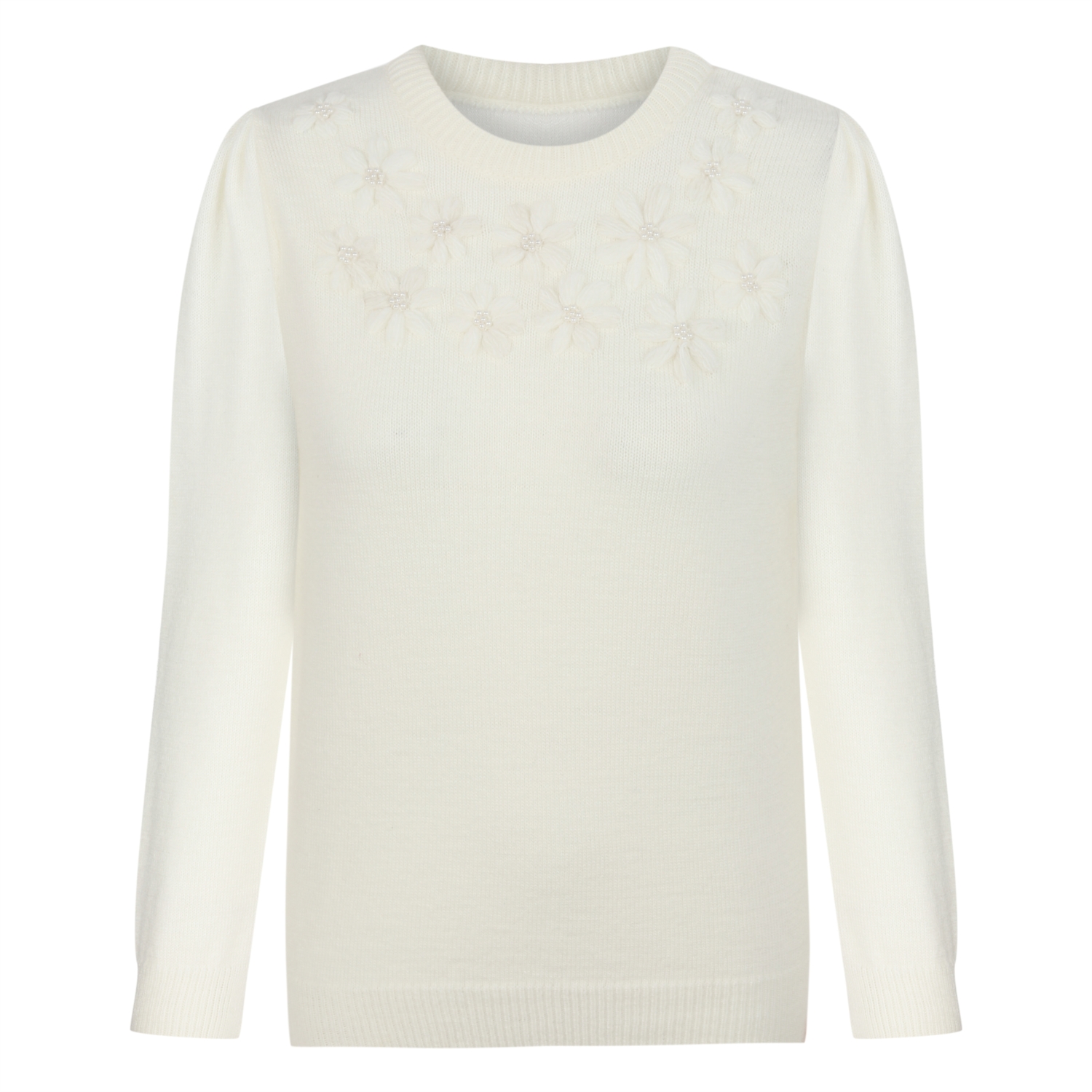 BİSİKLET YAKA İŞLEMELİ TRİKO KAZAK