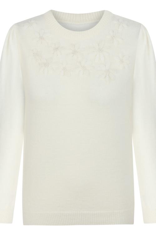  BİSİKLET YAKA İŞLEMELİ TRİKO KAZAK