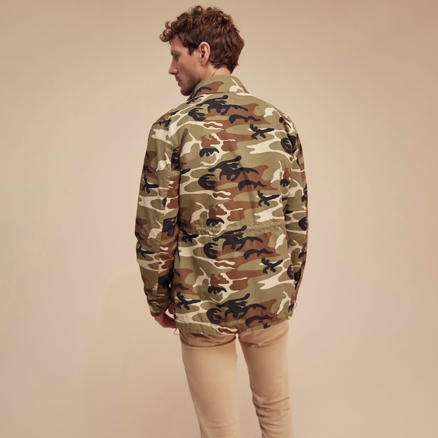 KAMUFLAJ DESENLİ PAMUK MONT