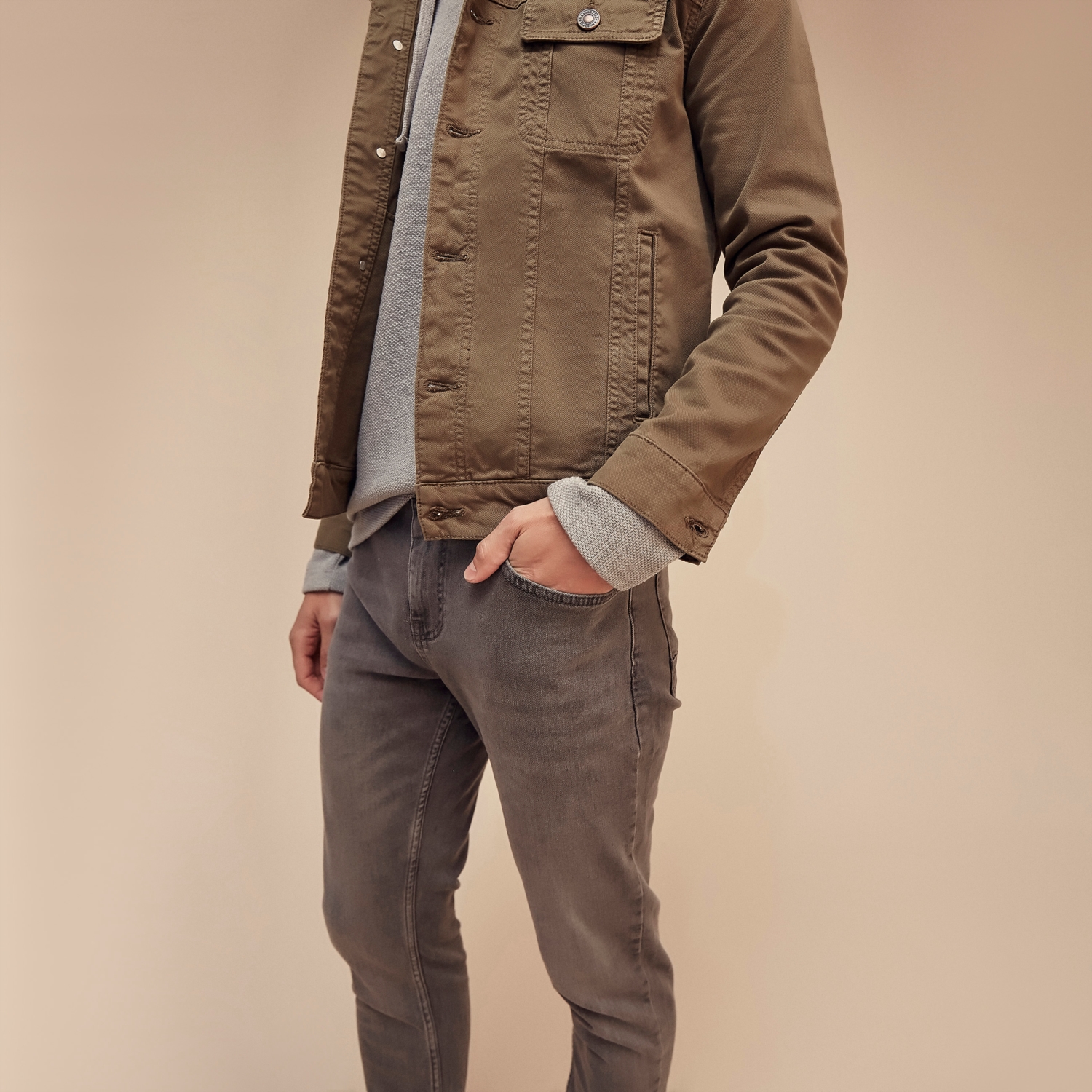 PAMUKLU TRUCKER CEKET