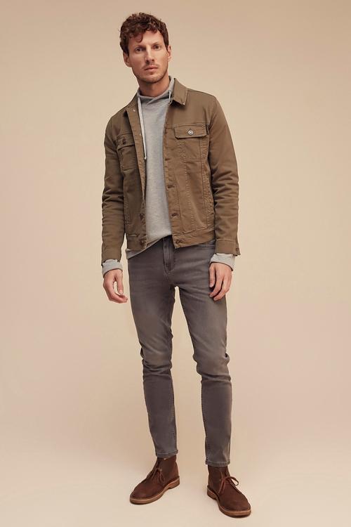  PAMUKLU TRUCKER CEKET