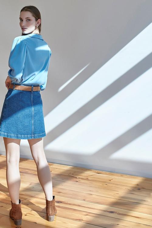  A FORM MİNİ JEAN ETEK