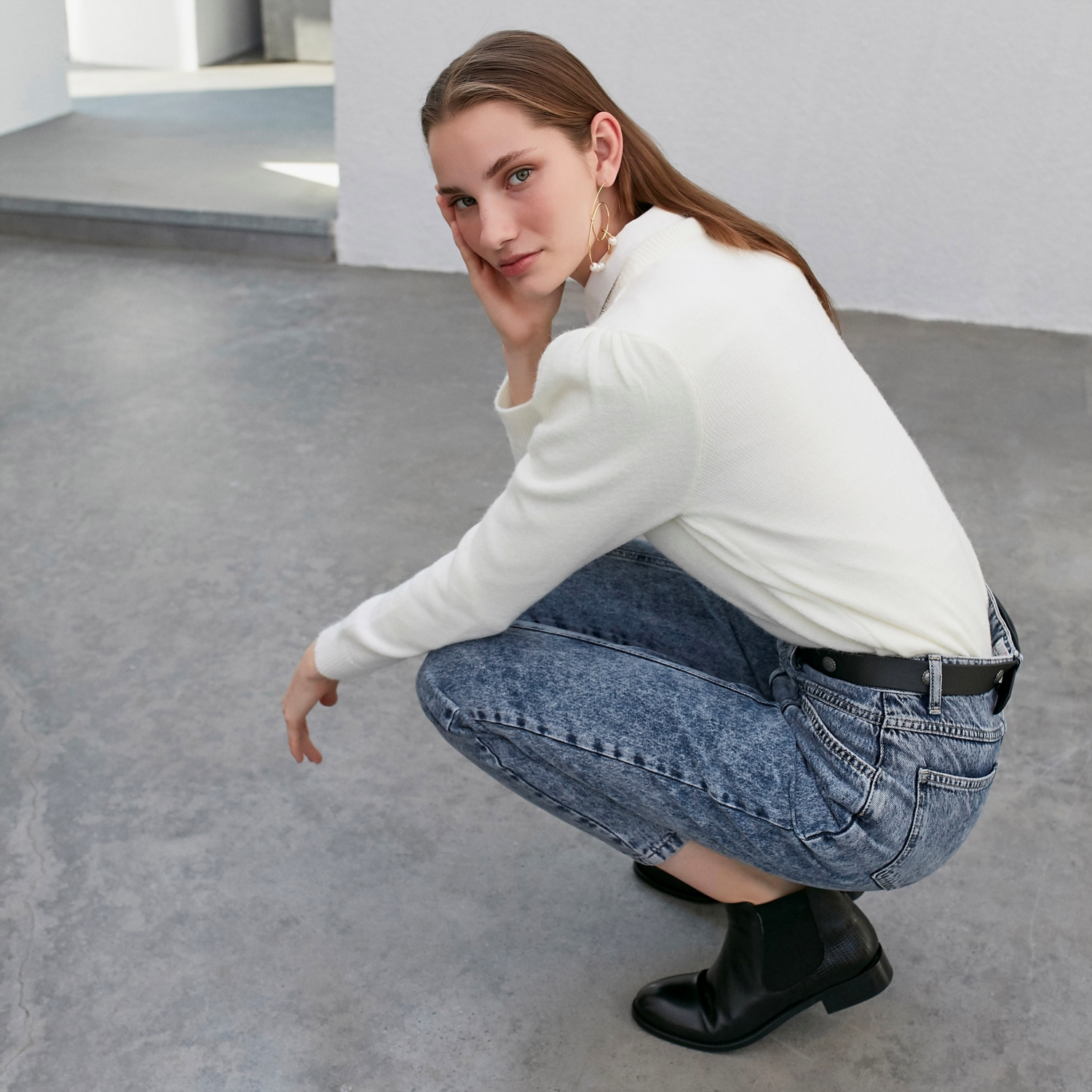 SLOUCHY JEAN PANTOLON