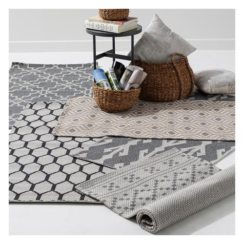  SHAMAN GEOMETRİK GRİ KİLİM 75X150 CM