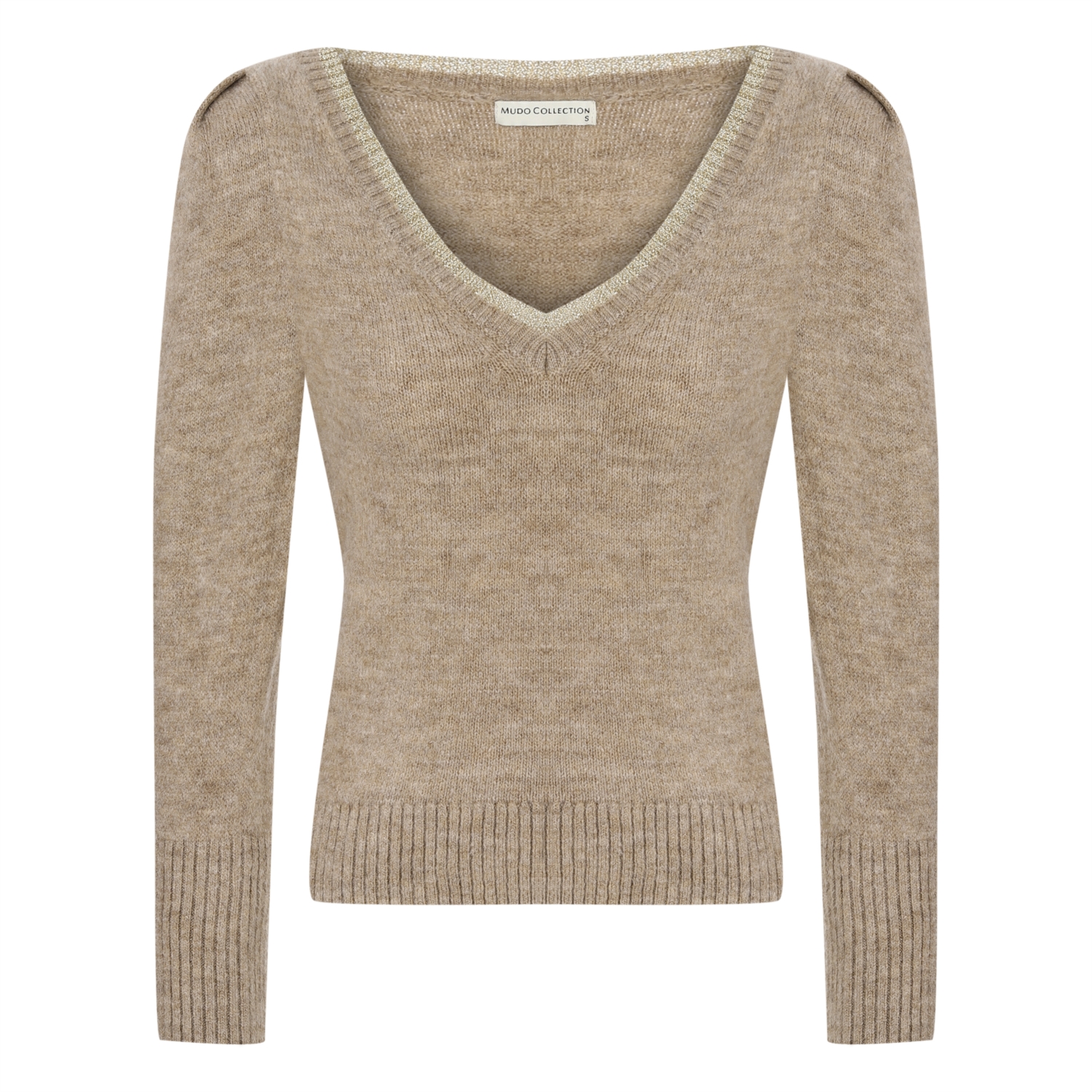 V YAKA YARIM KOL TRİKO KAZAK