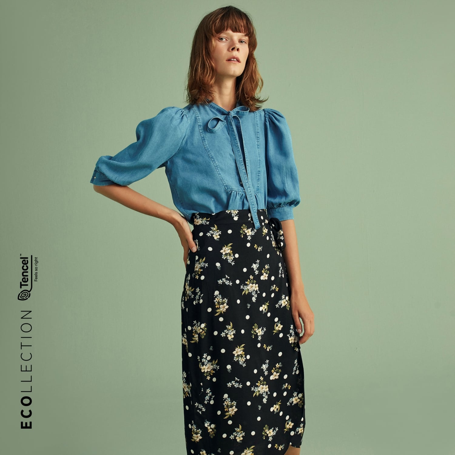 TENCEL TM DENIM GÖMLEK