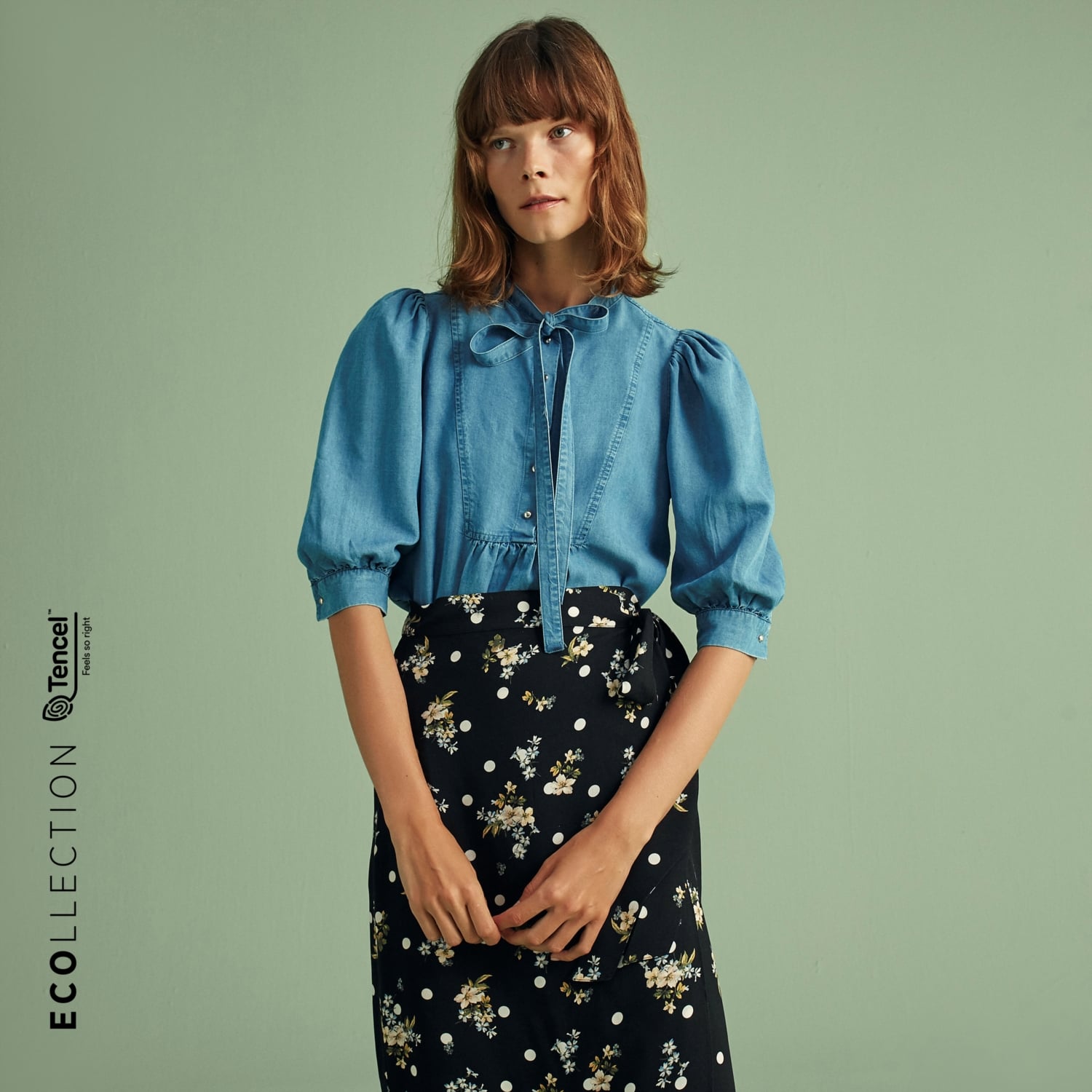 TENCEL TM DENIM GÖMLEK